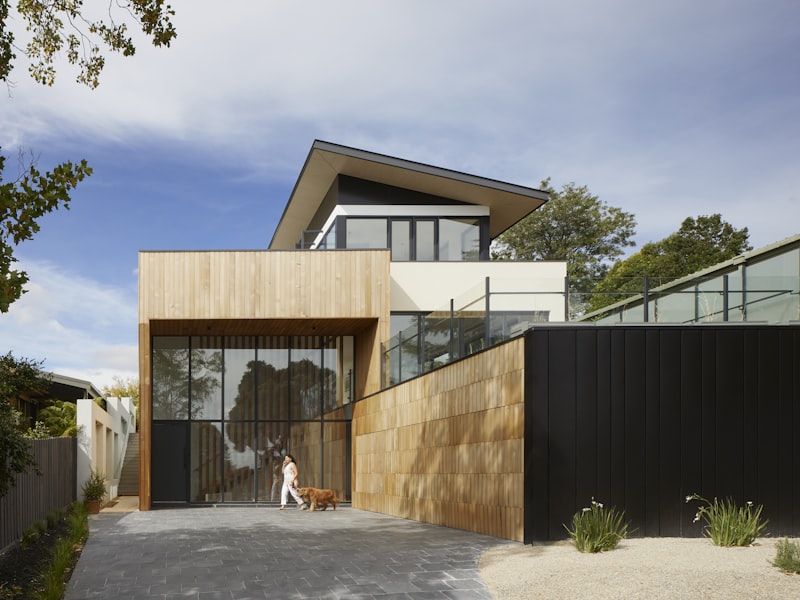 Imprinted concrete patio